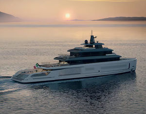 cruising mega-yacht