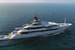 cruising mega-yacht
