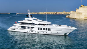 cruising mega-yacht