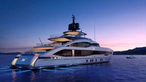 cruising mega-yacht