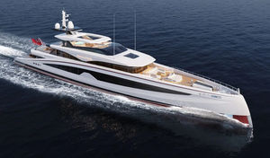 cruising mega-yacht