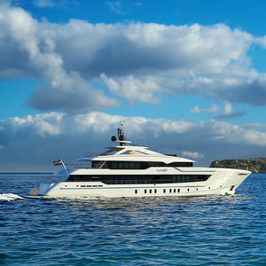 cruising mega-yacht