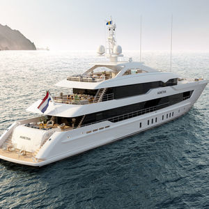 cruising mega-yacht