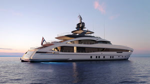 cruising mega-yacht