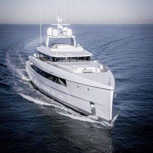 cruising mega-yacht