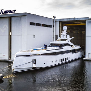 cruising mega-yacht