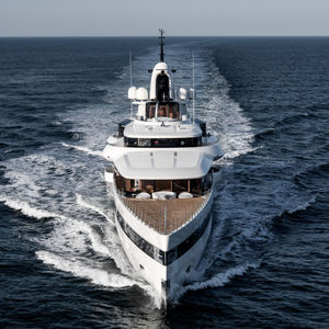 cruising mega-yacht