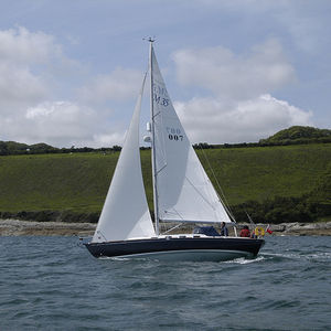 cruising-racing sailboat