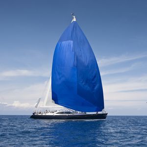 cruising sailing yacht