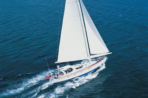 cruising sailing yacht