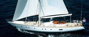 cruising sailing yacht