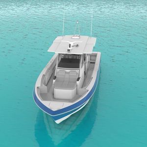 outboard center console boat
