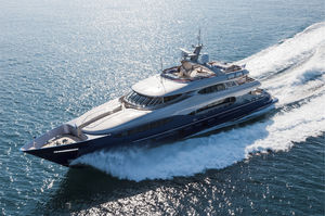 cruising mega-yacht