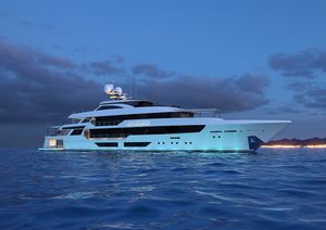 cruising mega-yacht