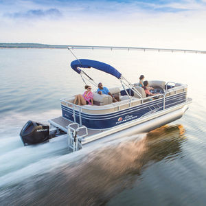 Outboard pontoon boat - FISHIN' BARGE® 22 DLX - Sun Tracker - open ...