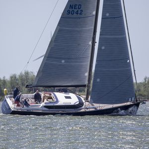 cruising-racing sailboat