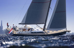 cruising-racing sailing yacht