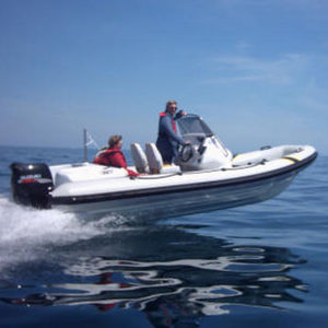 outboard inflatable boat / rigid / center console / for extreme conditions