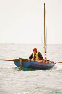 classic open sailing/rowing boat