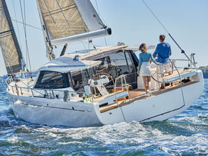 cruising sailboat