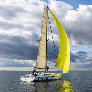 cruising sailboat