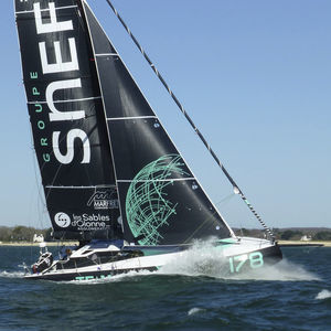 racing sailboat