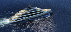 cruising mega-yacht