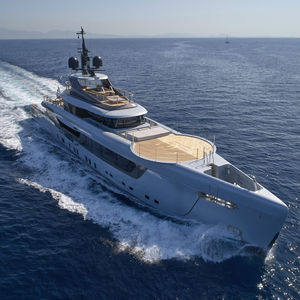 cruising mega-yacht