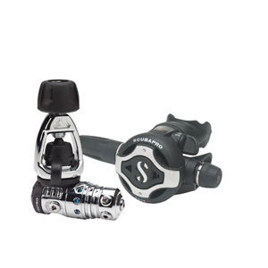 first and second stage scuba regulator