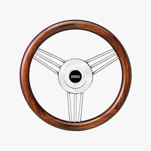 stainless steel power boat steering wheel