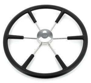 polyurethane-coated power boat steering wheel