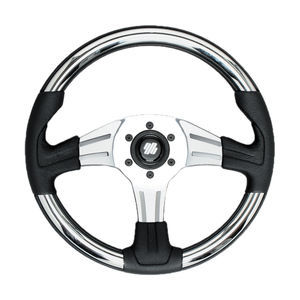 polyurethane-coated power boat steering wheel