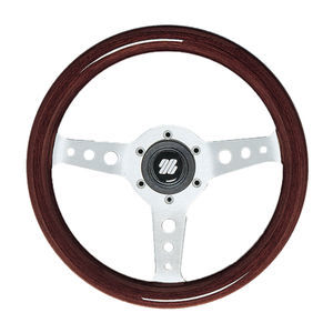 wooden power boat steering wheel