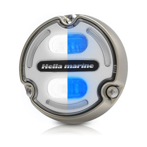 Wave One Marine FLUSH Mount 2.75" RGBW Internal Driver LED Courtesy Boat Light RV Accent Interior Exterior Deck Transom Cockpit T Top Waterproof Ip67 Stainless Bezel