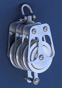 ball bearing block / triple / with swivel / with becket