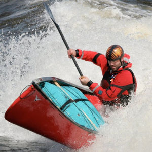 white-water canoe