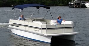 inboard pontoon boat