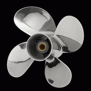 boat propeller / fixed-pitch / outboard and sterndrive / 4-blade