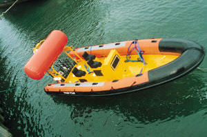 inflatable boat self-righting system