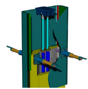 lifting keel hydraulic system