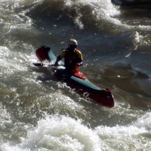 white-water canoe