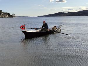 classic rowing boat