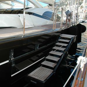 yacht ladder / retractable / boarding