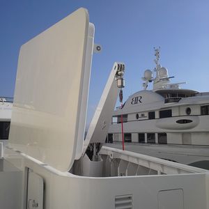 yacht davit / hydraulic / rotating / telescopic