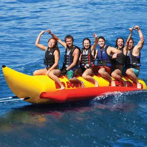 5-person max. towed banana buoy - Jumbo Dog - airhead