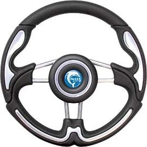 polyurethane-coated power boat steering wheel