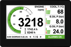 boat monitoring and control panel