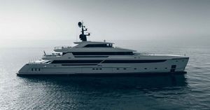 cruising mega-yacht
