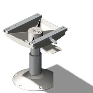 boat helm seat pedestal / adjustable / metal