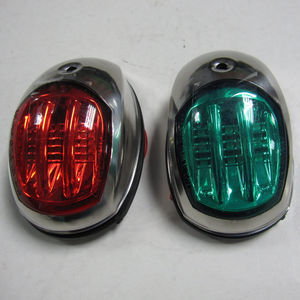boat navigation lights / LED / white / stainless steel